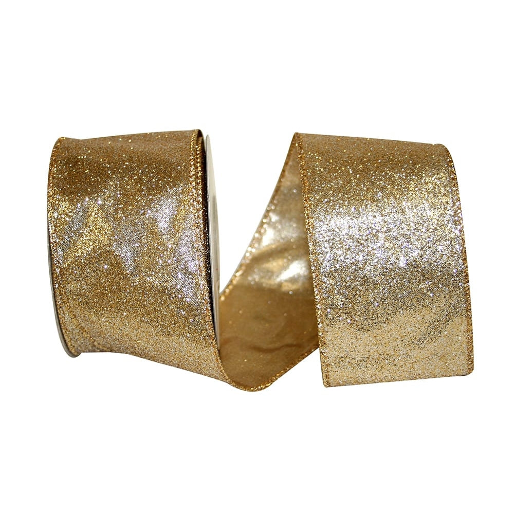 Gold Lame Wired Edge Ribbon – LD Linens & Decor