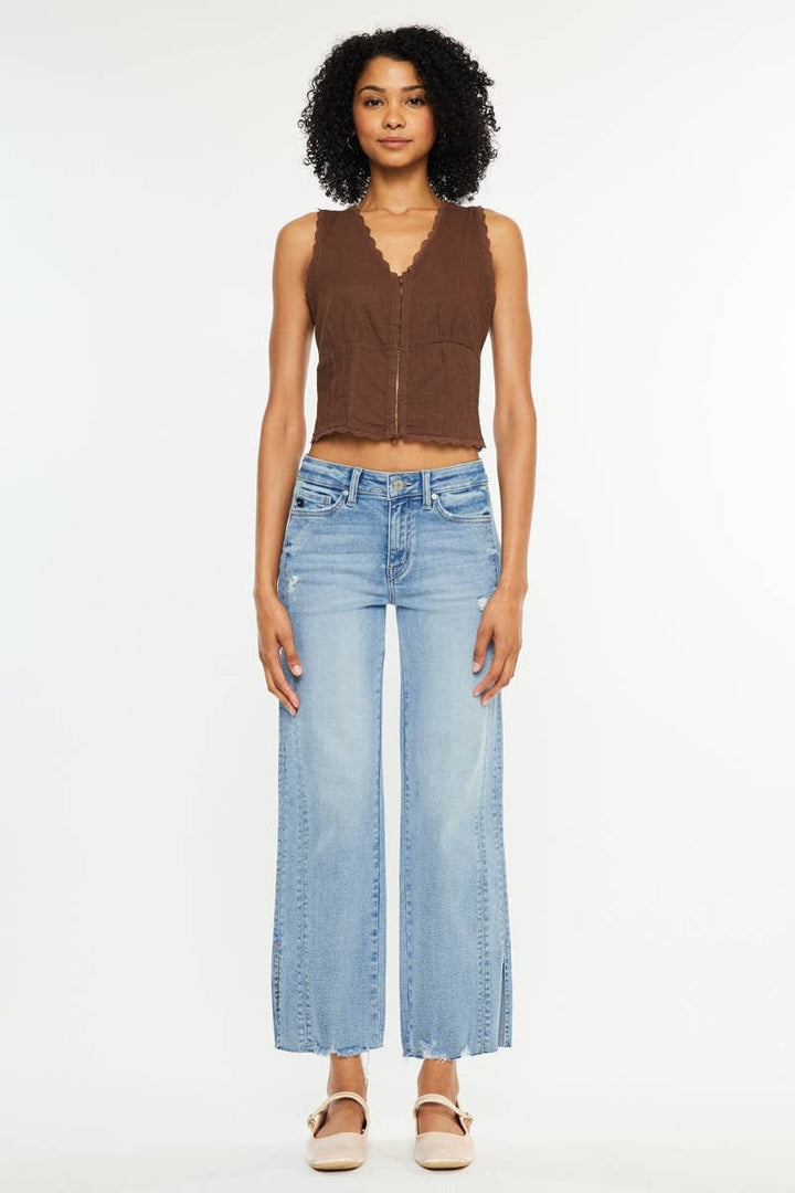 Sonia MID RISE STRAIGHT LEG JEANS
