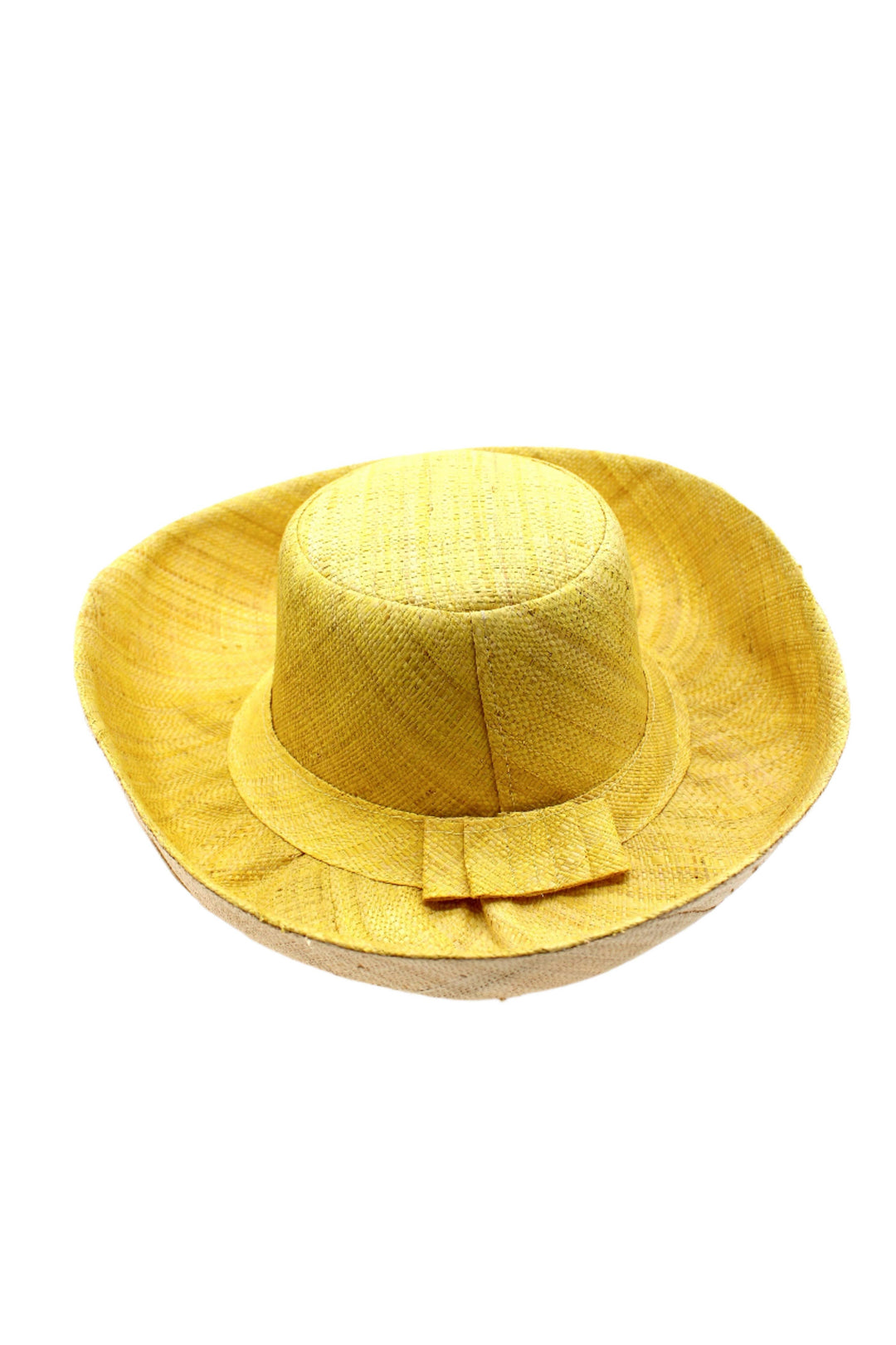 Monica 5" & 7" Wide Brim Two Tone Packable Straw Sun Hats