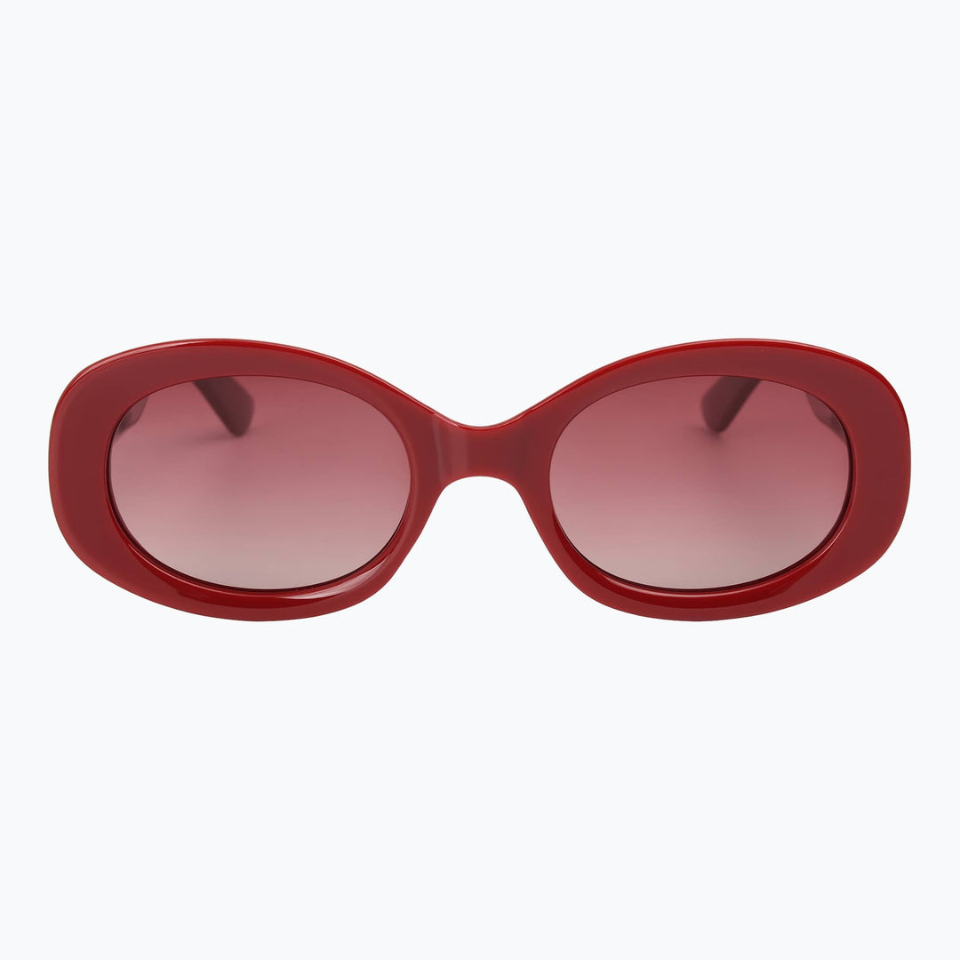 Deco by Jaxy - Polarized Oval Cat-Eye Sunglasses for Women