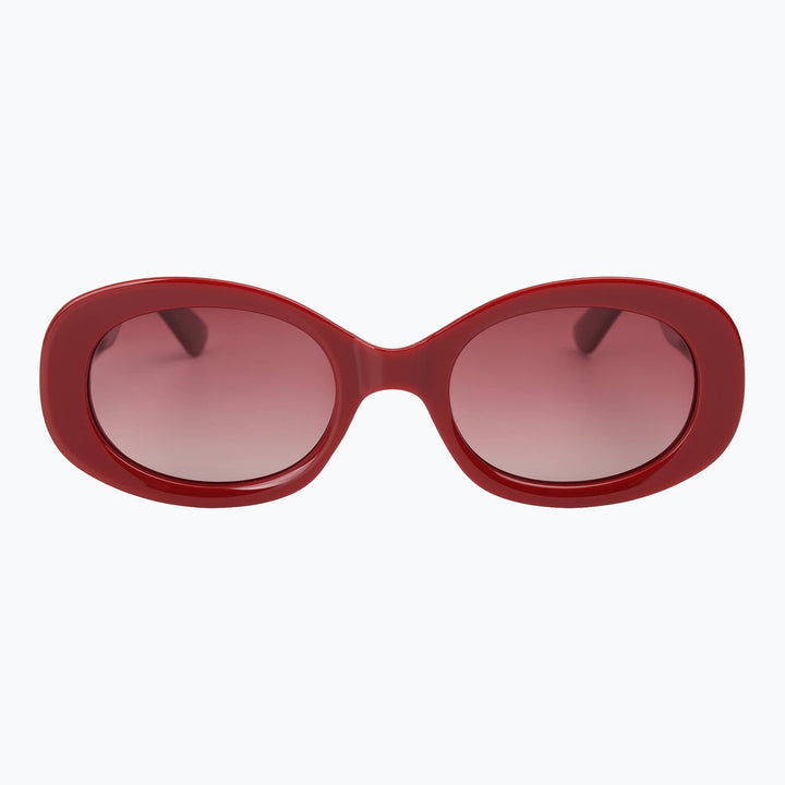 Deco by Jaxy - Polarized Oval Cat-Eye Sunglasses for Women
