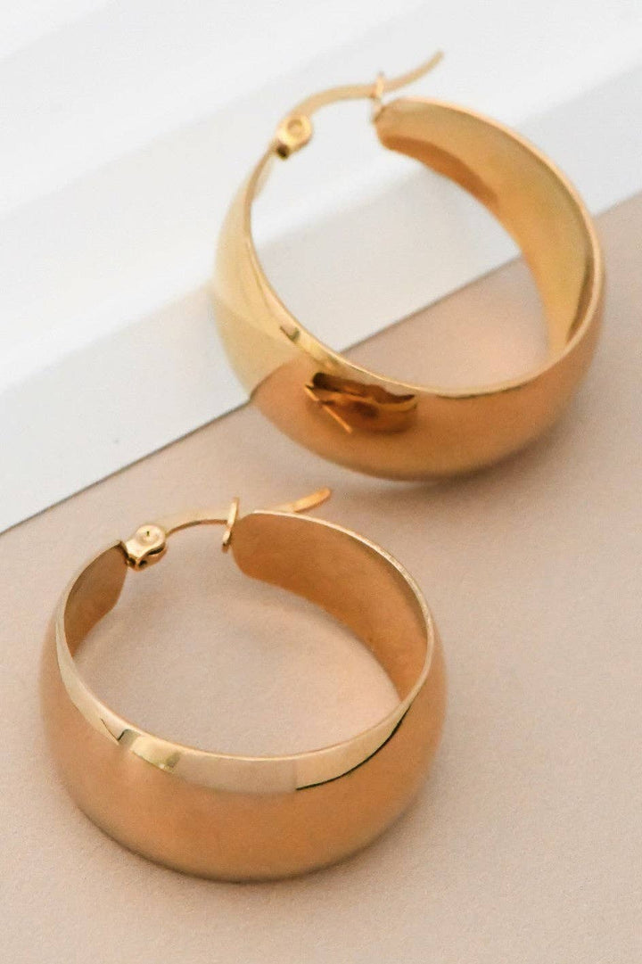 Wide Hoop Earring