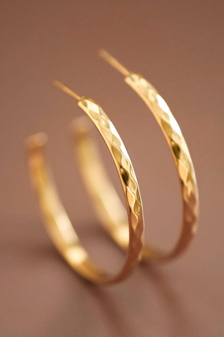 Textured Hoop Earrings