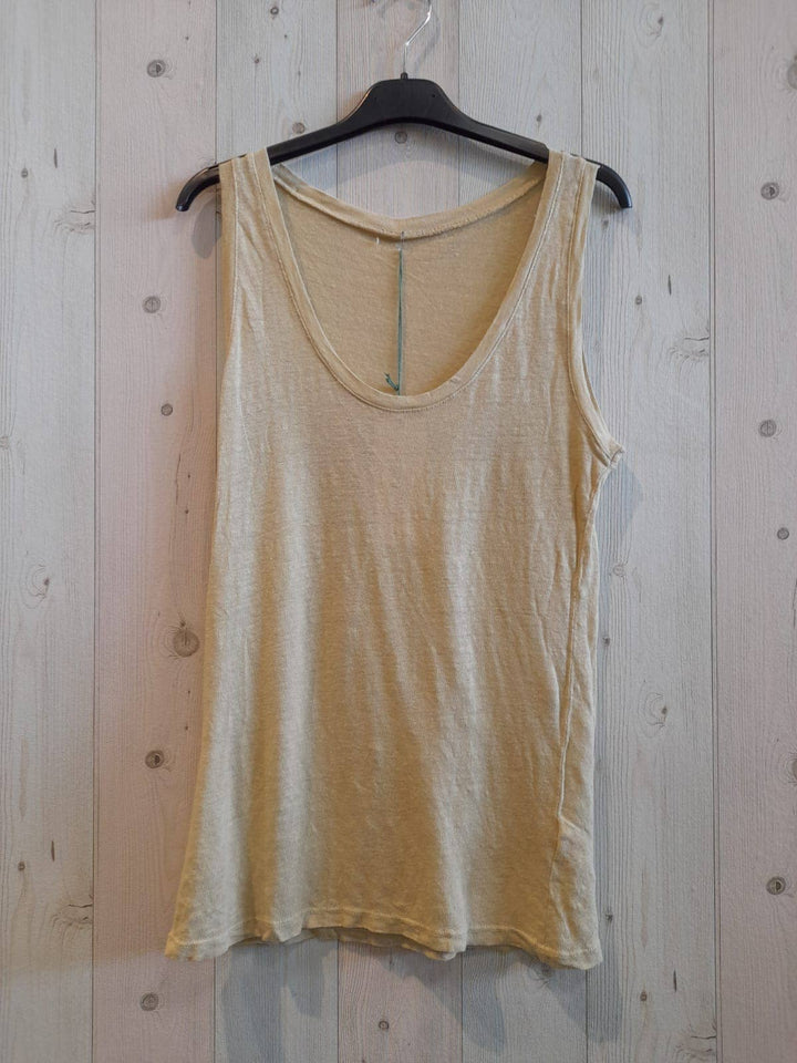 BASIC STRETCH LINEN T-SHIRT 100%