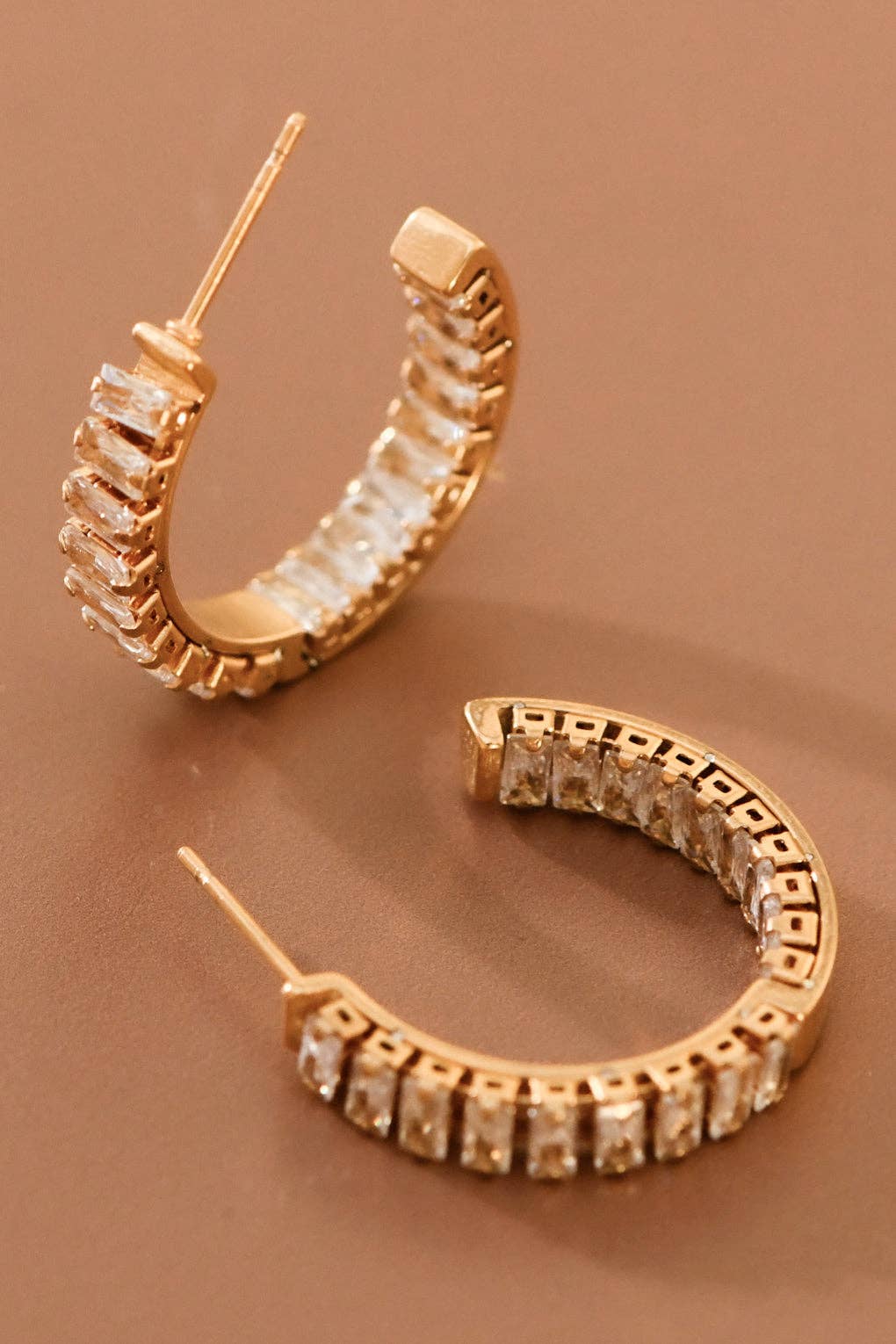 Rhinestone Hoop Earring