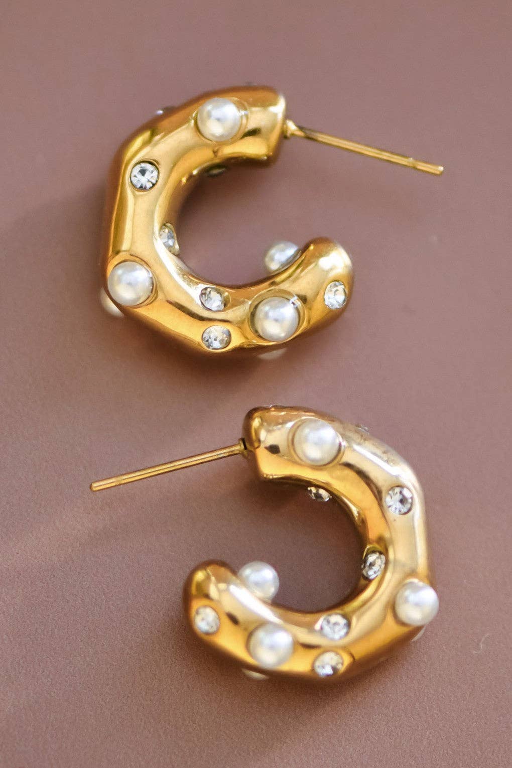 Pearl Hoop Earring