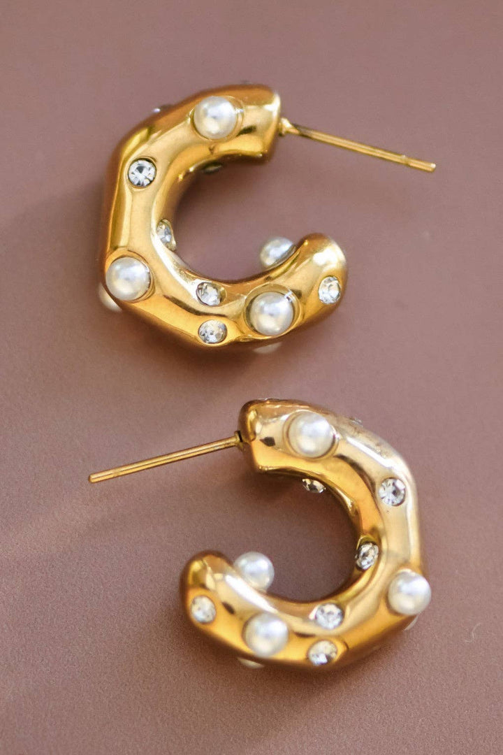 Pearl Hoop Earring