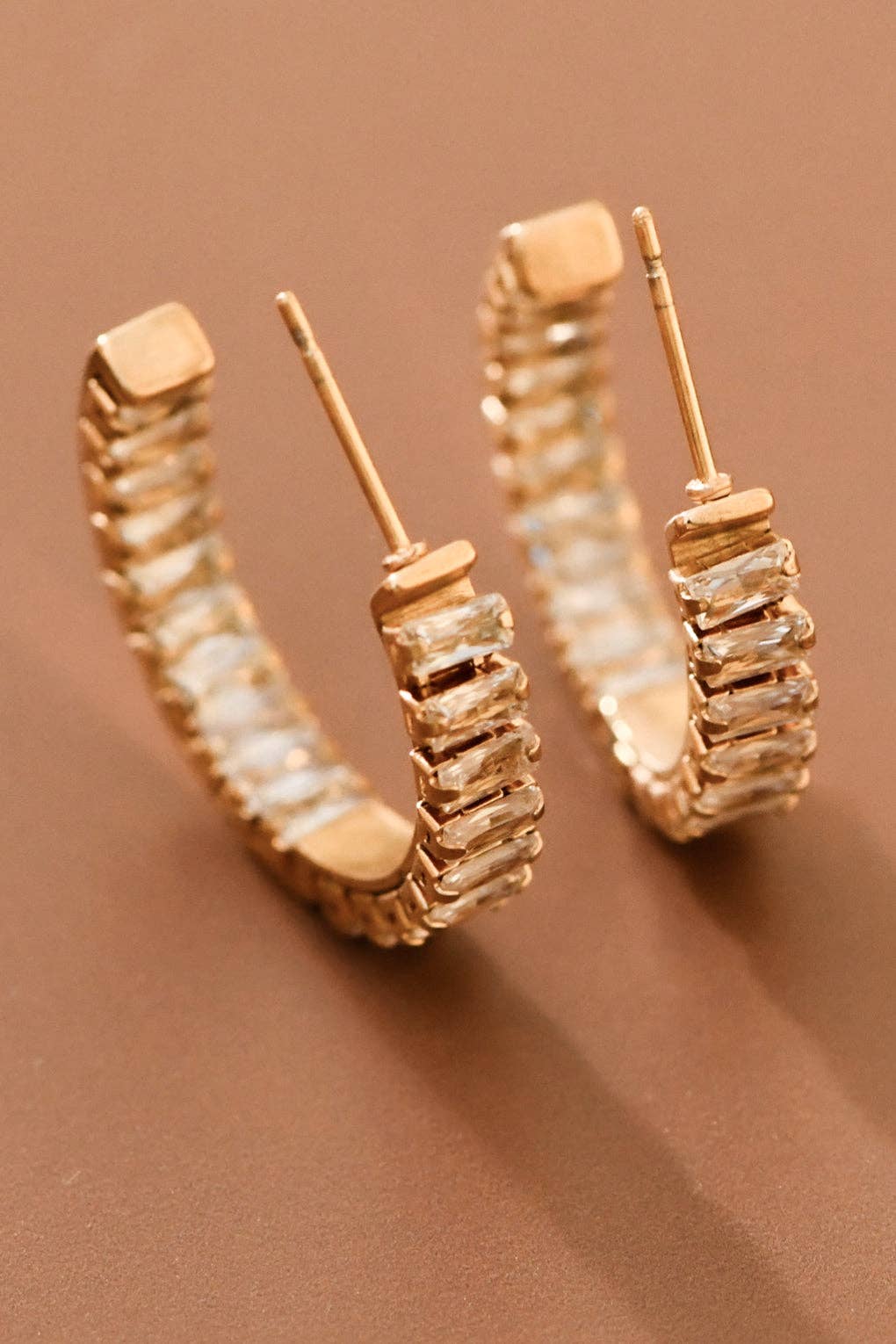 Rhinestone Hoop Earring
