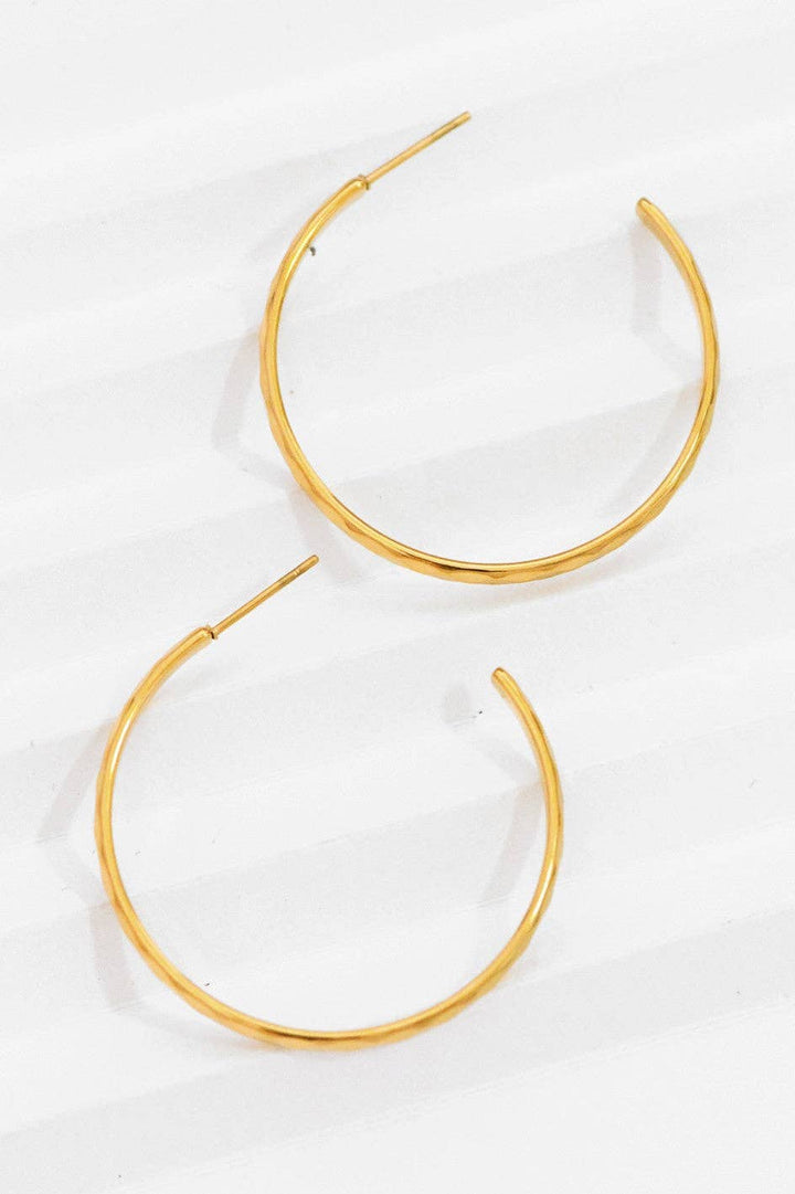 Textured Hoop Earrings