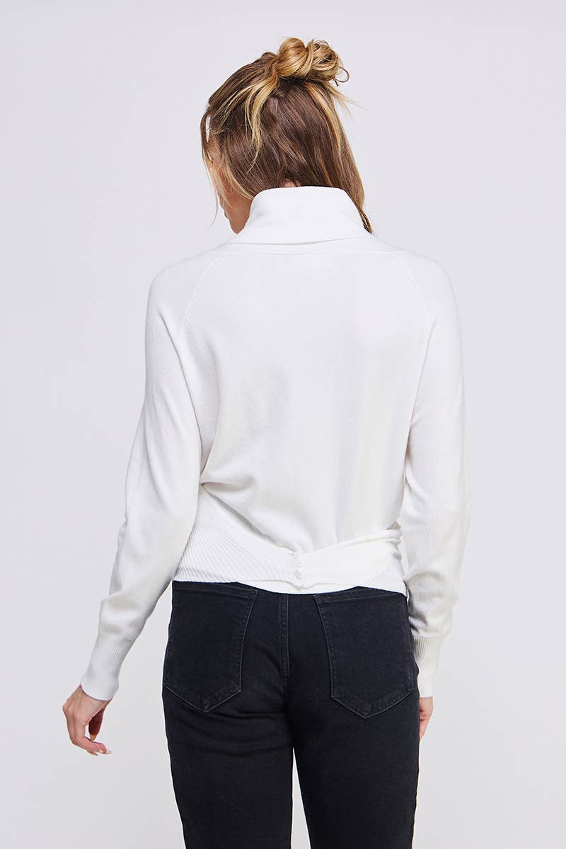 Fine Gauge Wrap Sweater