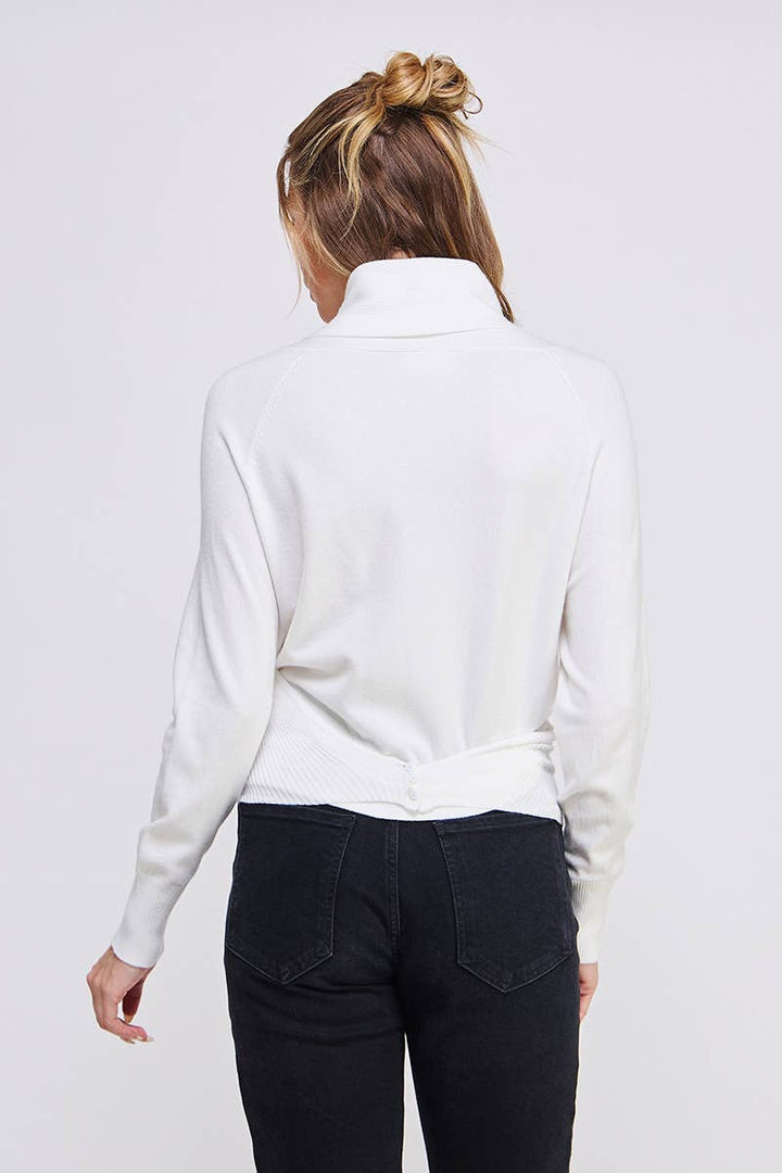 Fine Gauge Wrap Sweater