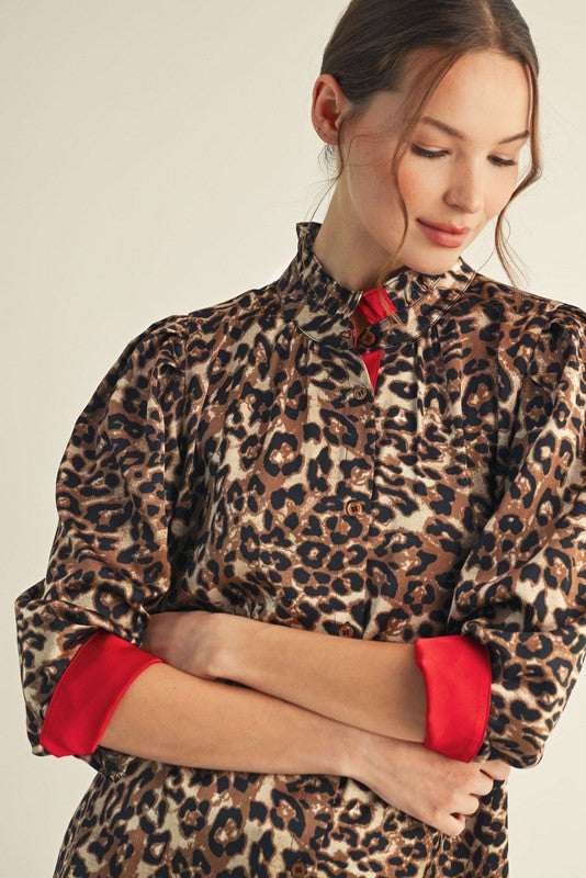 Leopard Blouse