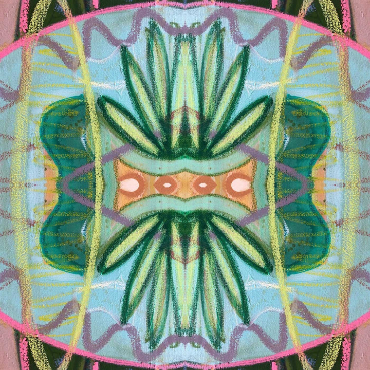 Ferns in Aqua Pillow