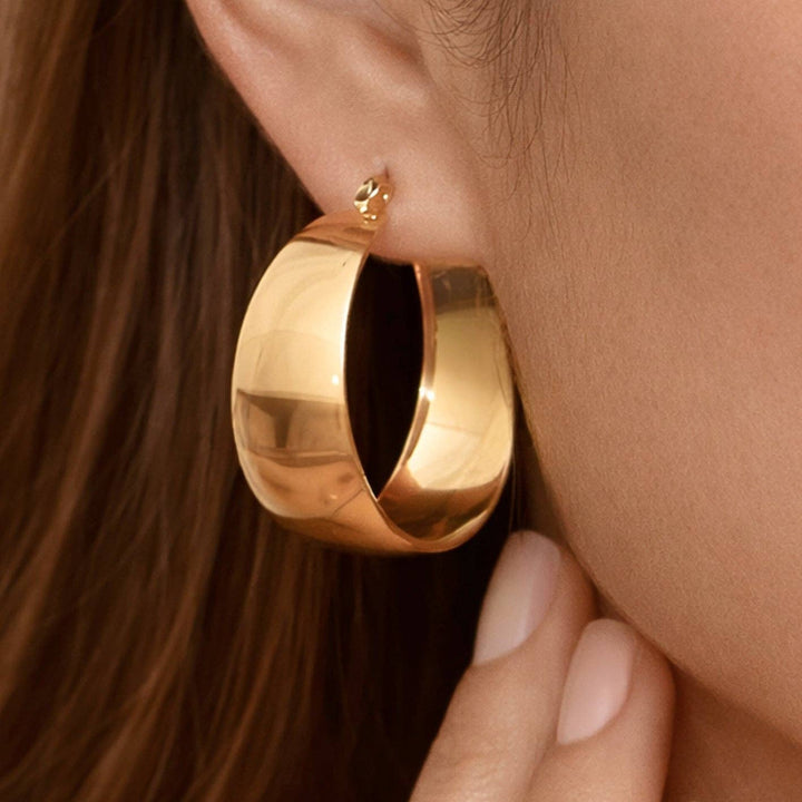 Wide Hoop Earring