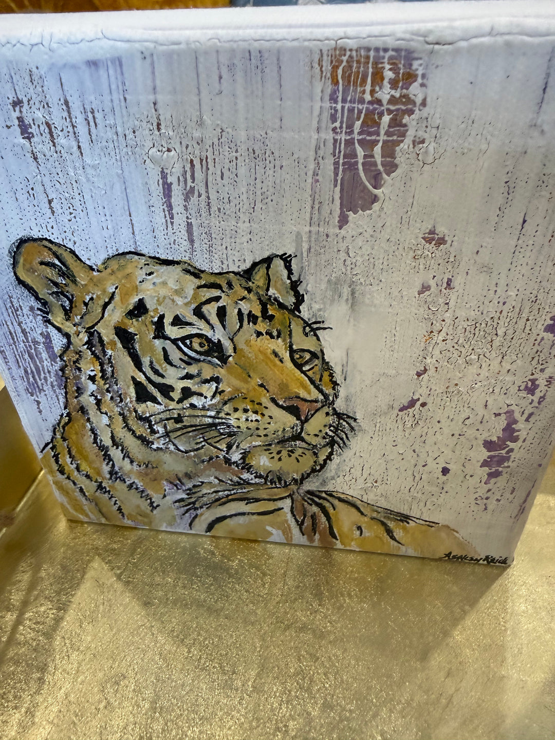 Abstract Tiger Original Art