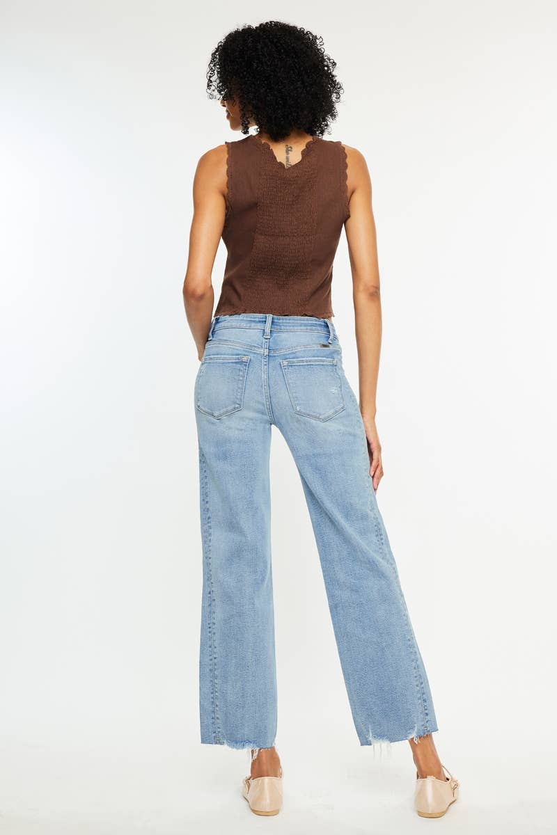Sonia MID RISE STRAIGHT LEG JEANS