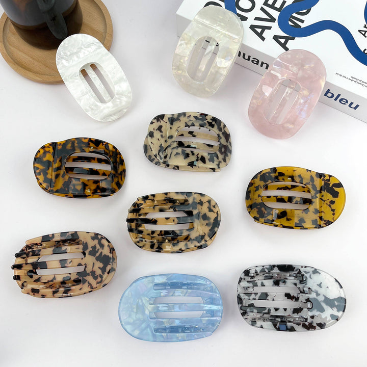 Flat Round Hair Clip