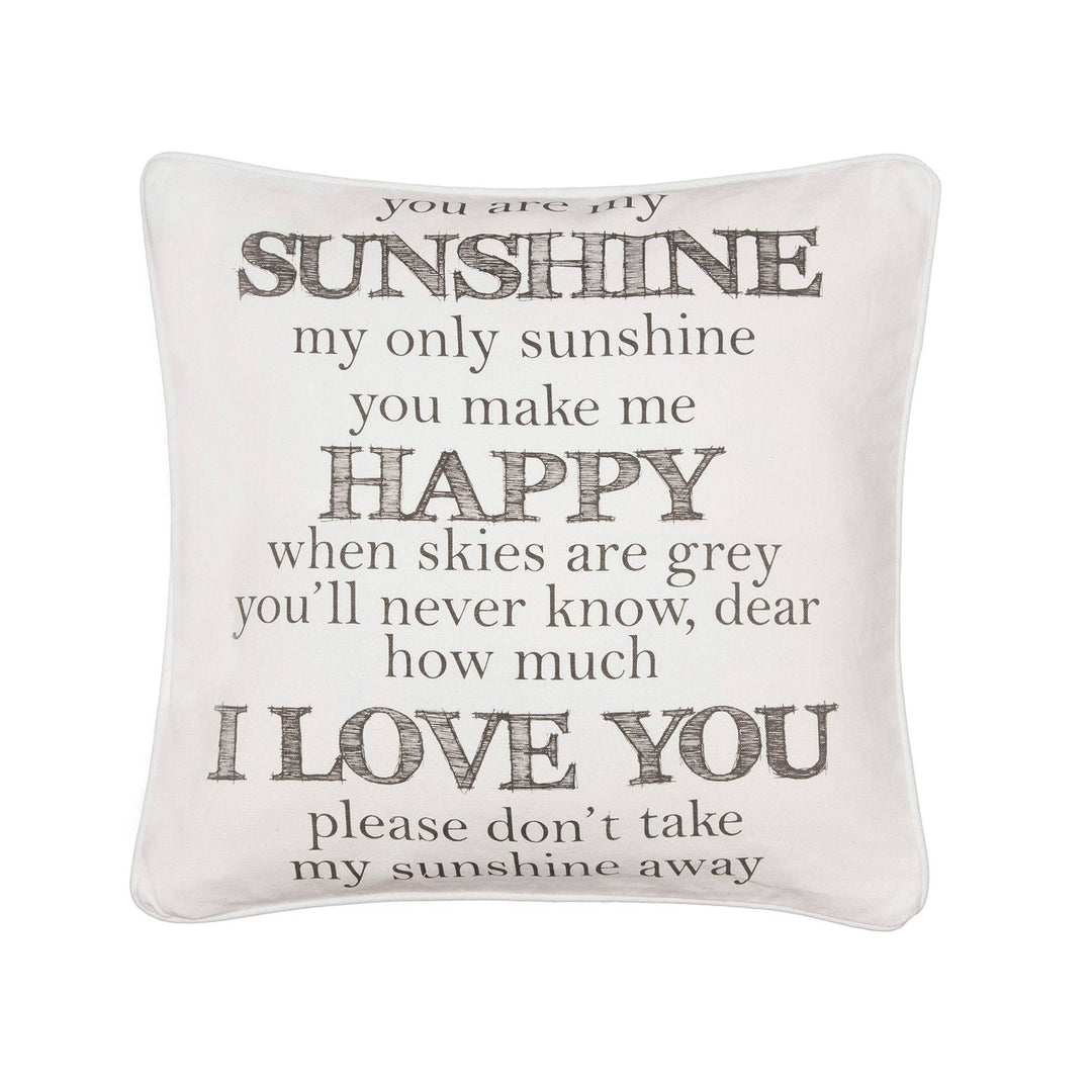 You are my Sunshine word pillow