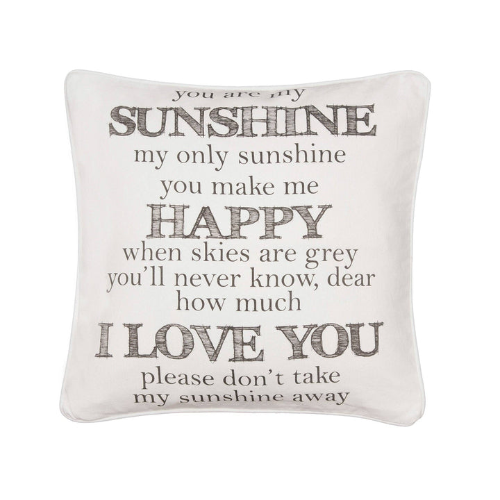 You are my Sunshine word pillow
