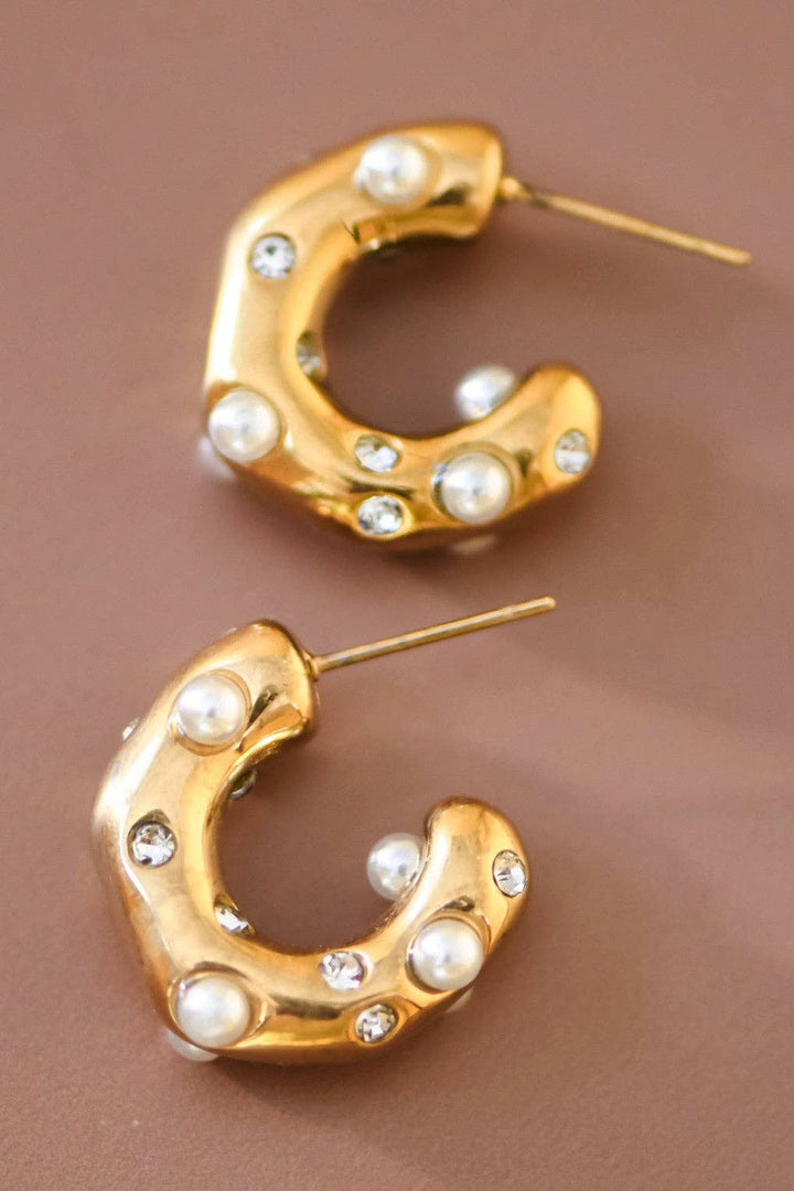 Pearl Hoop Earring