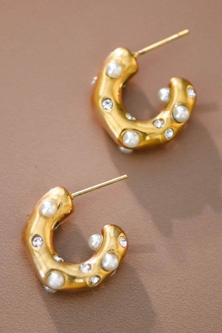 Pearl Hoop Earring