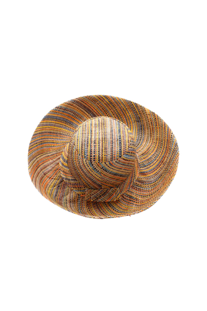 Monica 5" & 7" Wide Brim Melange Packable Straw Sun Hats