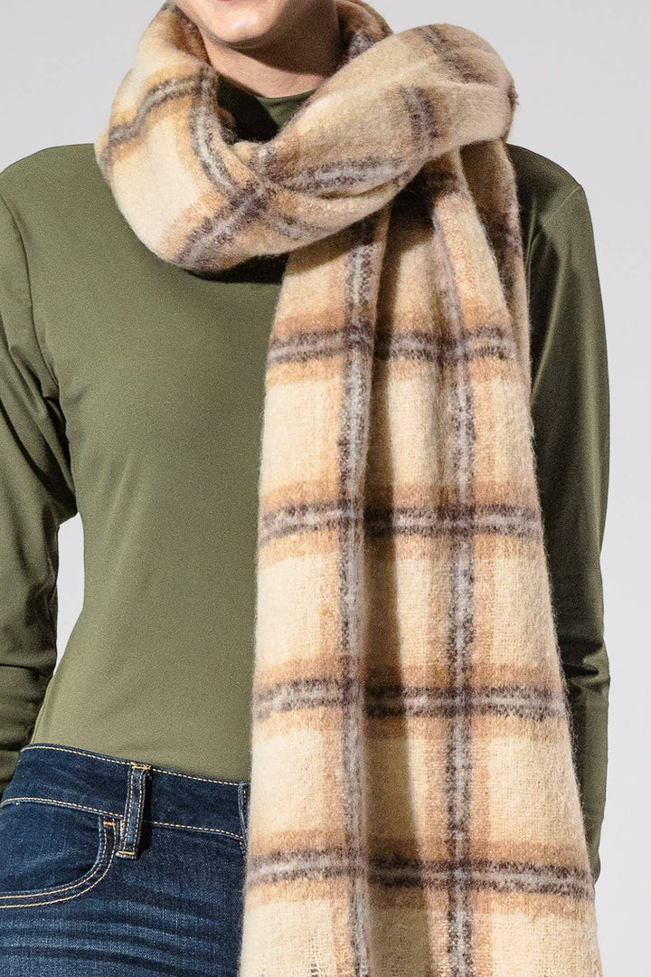 Wine Fringe Scarf