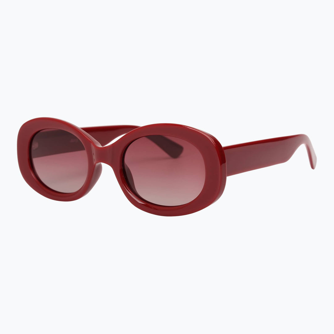 Deco by Jaxy - Polarized Oval Cat-Eye Sunglasses for Women