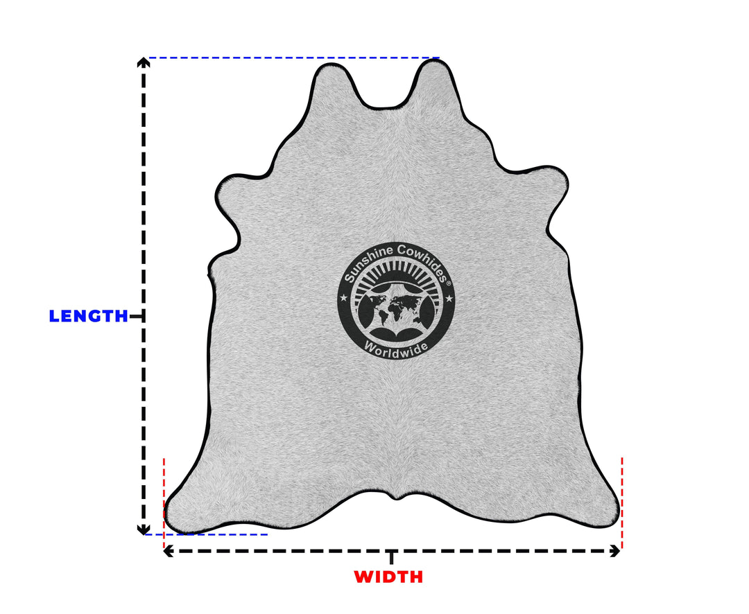 Beige Hereford Cowhide Rug