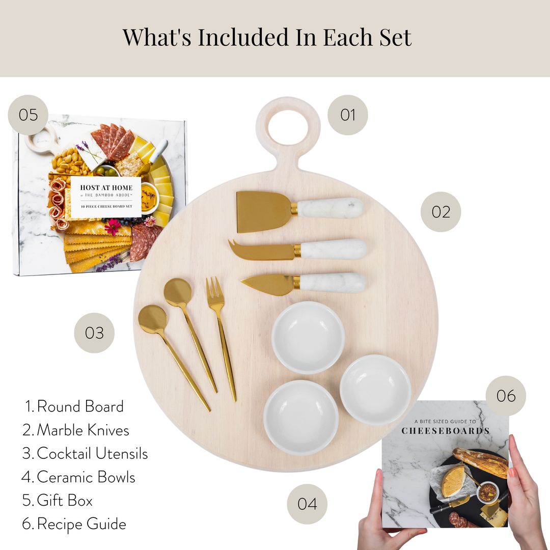 10 Piece Charcuterie Board Gift Set