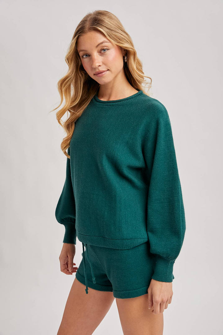 SWEATER & SHORT LOUNGE SET