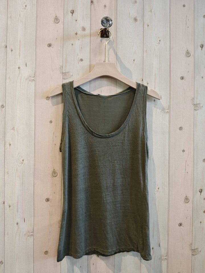 BASIC STRETCH LINEN T-SHIRT 100%