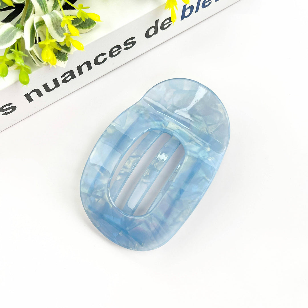 Flat Round Hair Clip
