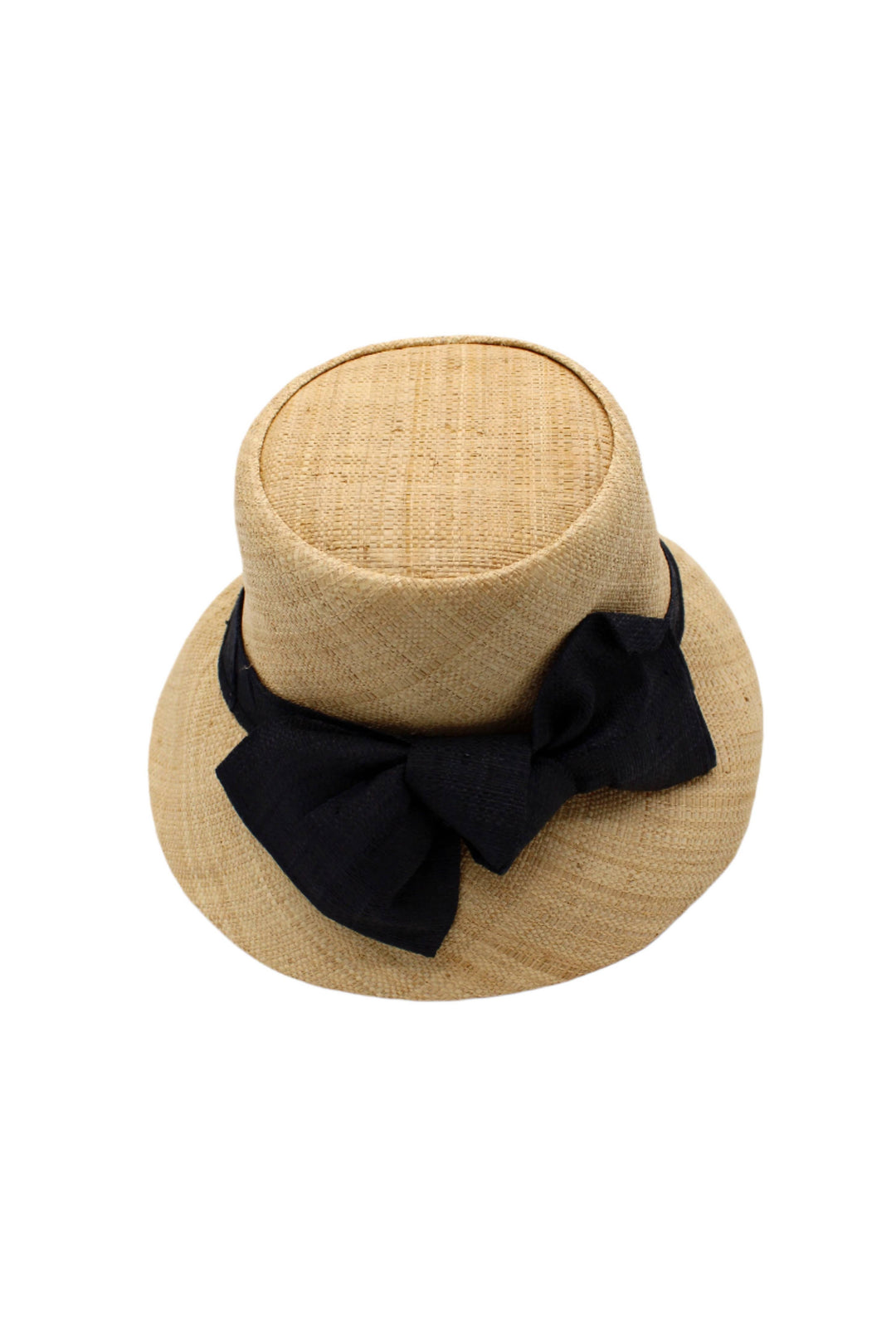 Cara 3" Brim Bucket Straw Sun Hats with Big Bow