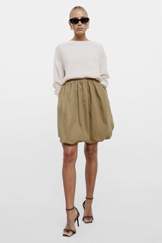 Bubble Skirt Elastic Waist