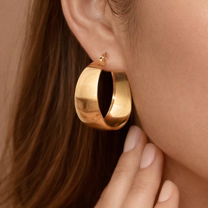 Wide Hoop Earring