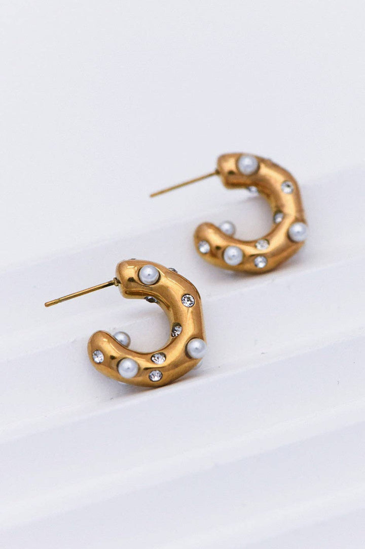 Pearl Hoop Earring