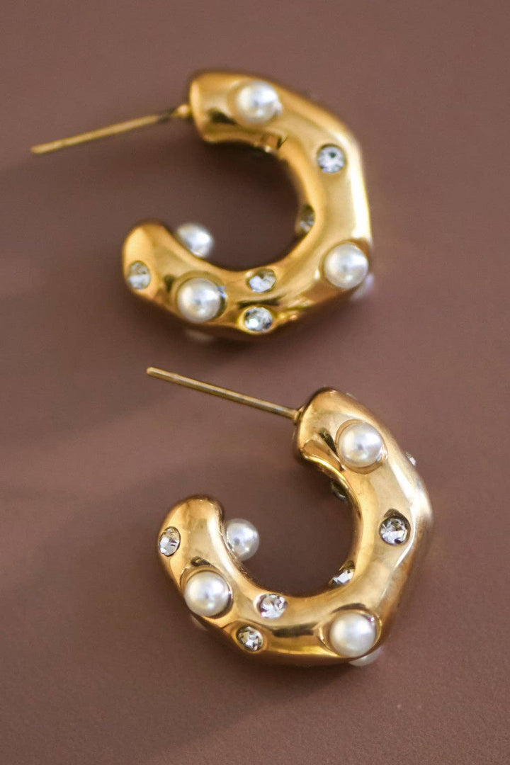 Pearl Hoop Earring