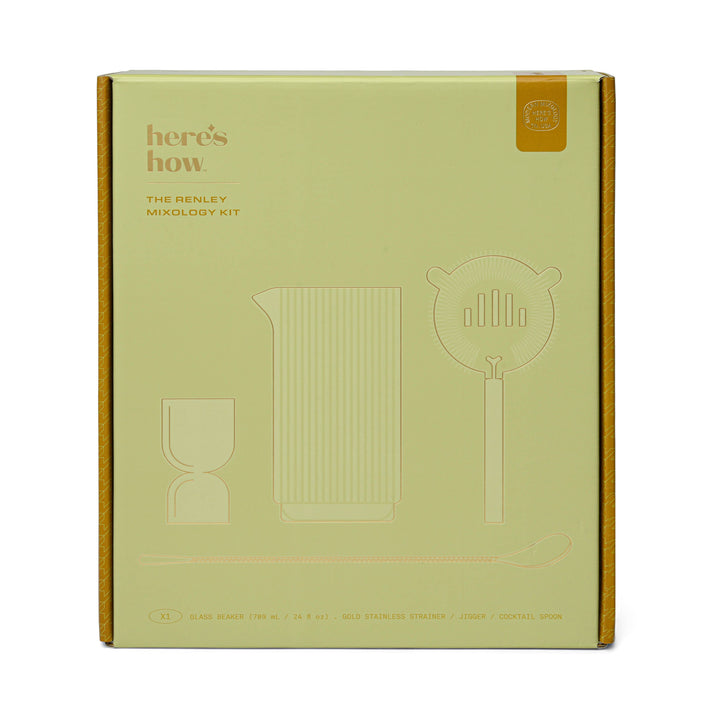 The Renley Mixology Set - Jigger, Strainer, Spoon