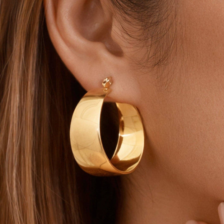 Wide Hoop Earring