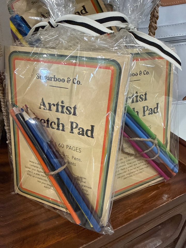 Artist Sketch Pad & Colored Pencil Set b