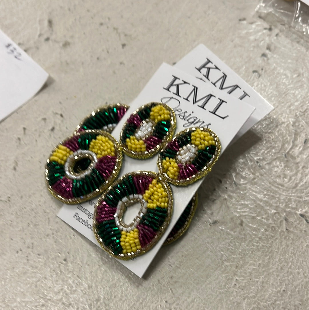 KML King Cake Earrings