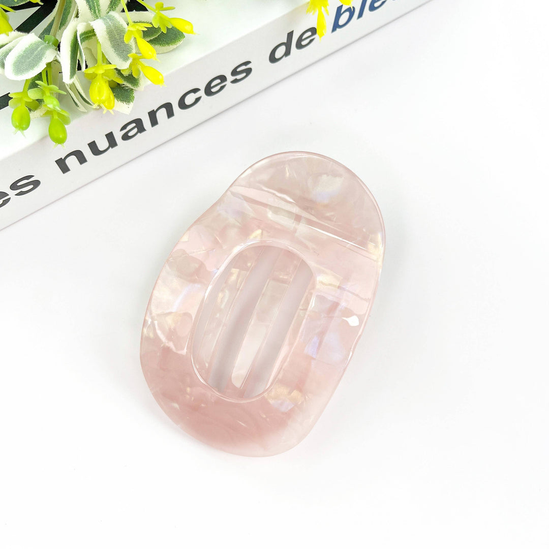 Flat Round Hair Clip