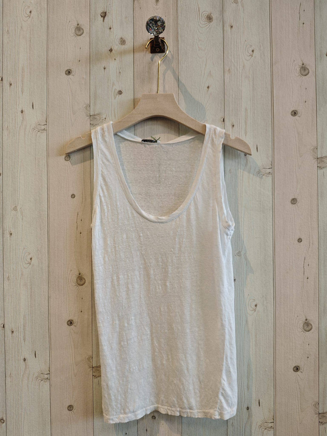 BASIC STRETCH LINEN T-SHIRT 100%