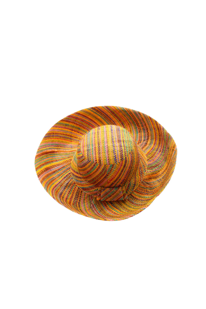 Monica 5" & 7" Wide Brim Melange Packable Straw Sun Hats