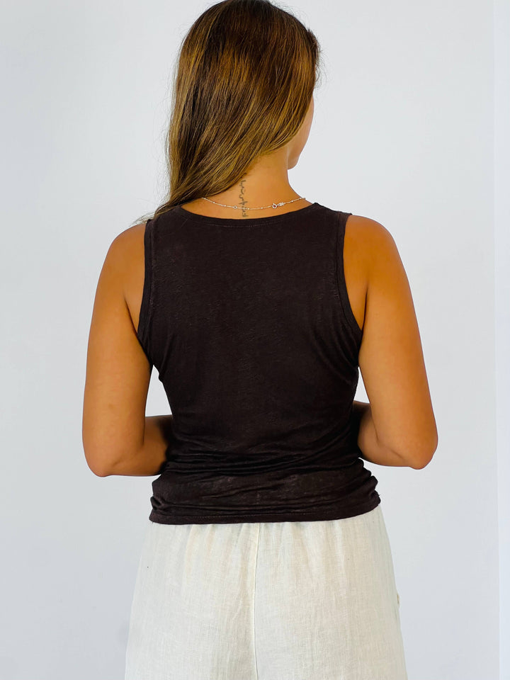 BASIC STRETCH LINEN T-SHIRT 100%