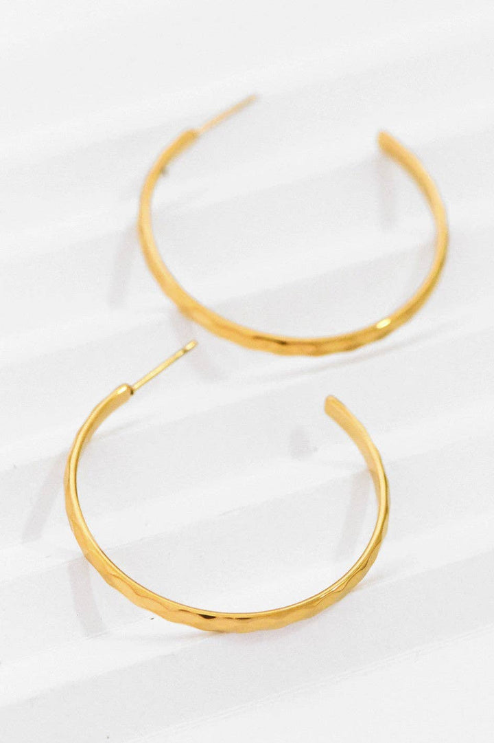 Textured Hoop Earrings