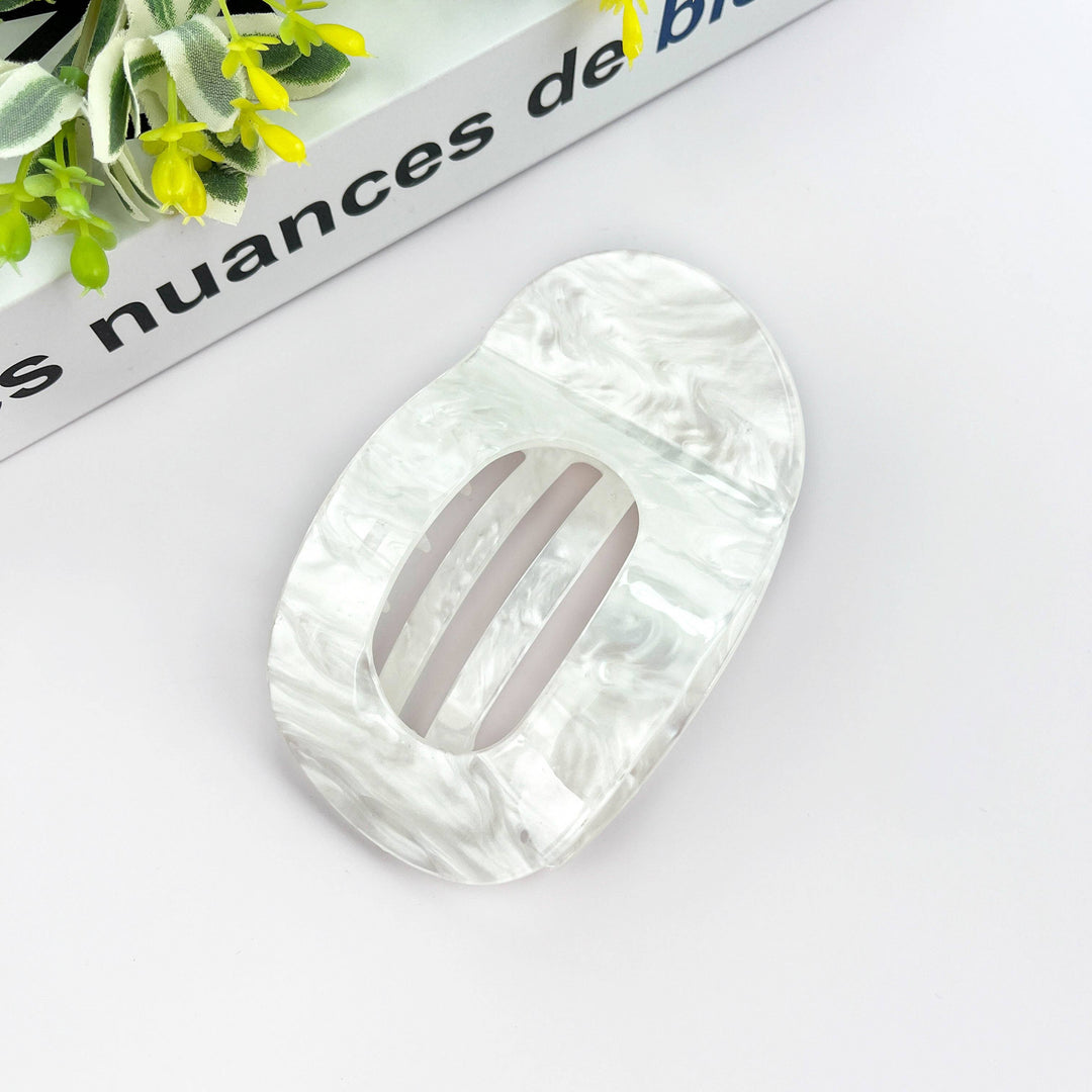 Flat Round Hair Clip