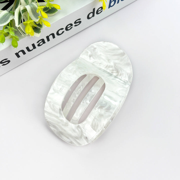 Flat Round Hair Clip