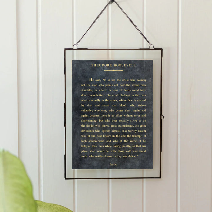 Brass Hanging Frame 14.25 x 19